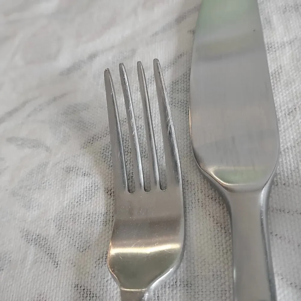 3 Pieces Ikea Data Stainless Flatware Salad Fork Dinner Knife Teaspoon